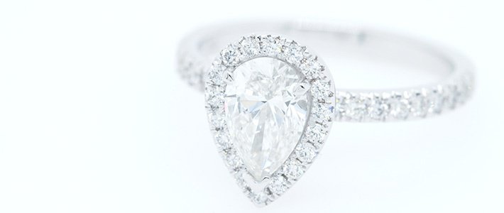 Pear shaped diamond cut