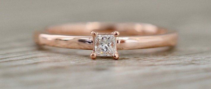 Princess cut diamond ring