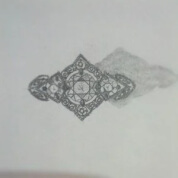 Design for a hand made art deco diamond engagement ring