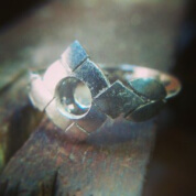 Platinum art deco ring design 5