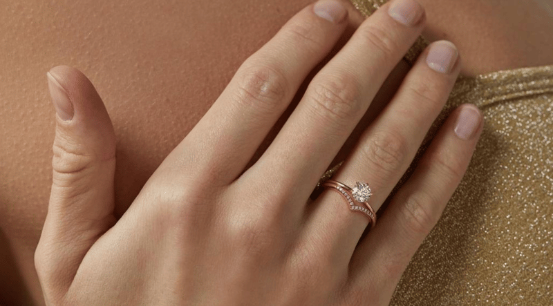 stacked engagement ring