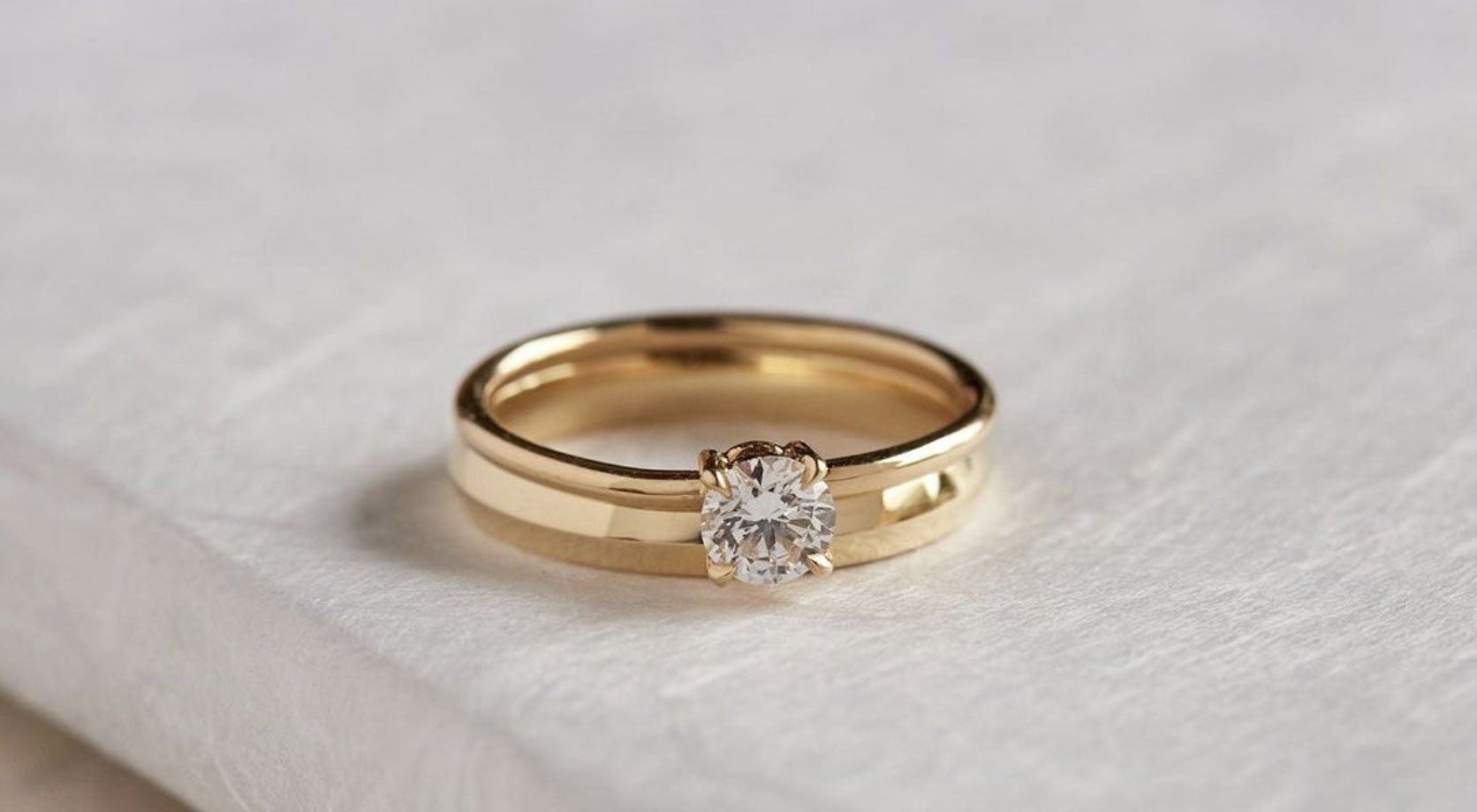 Smaller diamond ring