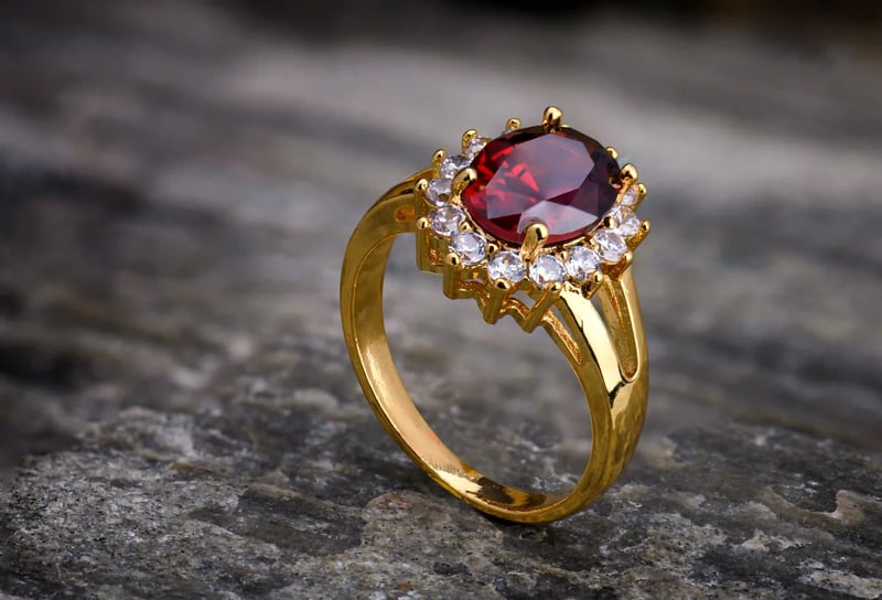 What does a ruby engagement ring mean