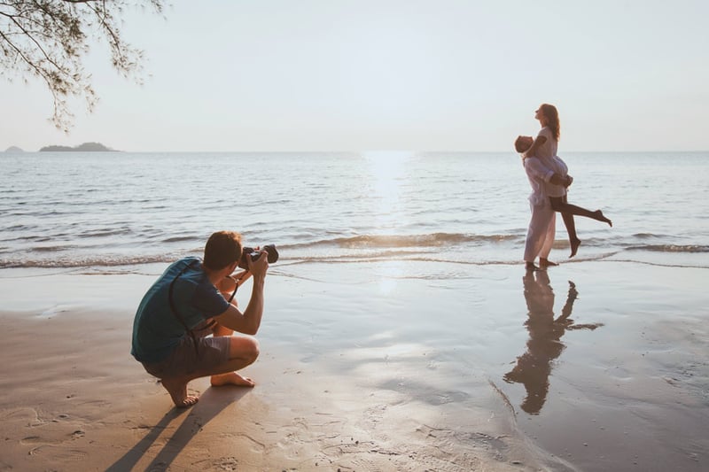 beach proposal photos
