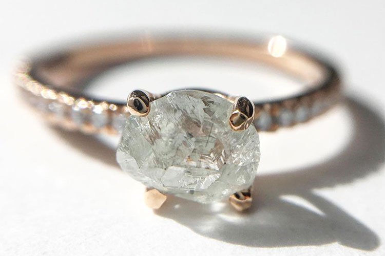 22 Raw, Rustic, and Rough Diamond Engagement Rings